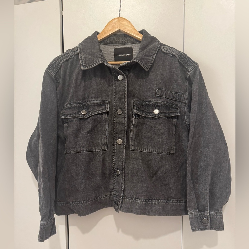 Lucky Brand Charcoal Denim Jacket